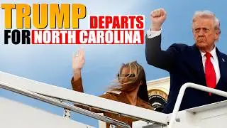 LIVE: President Trump, First Lady Melania depart Joint Andrew Base for Fayetteville, North Carolina