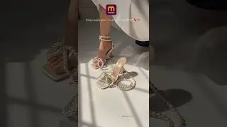 pearl heels 👠 under 700 from meesho 🌷🤍#meeshohaul #meeshofinds #meeshoheels #shortsfeed #viralshorts