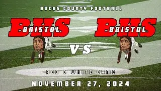 High School Football | Bristol Warriors Football | Red and White Game 11/27/24