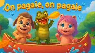On pagaie, on pagaie 🚣&zwj;♂️ Comptine Joyeuse avec Chien et Chat