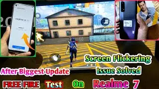 Realme 7 Free Fire Test After Update || Screen Flickering Problem  In Free Fire Solved || PSG GAMER