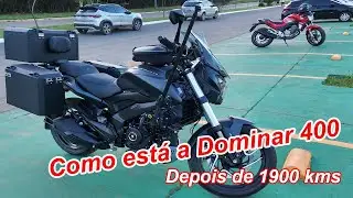 Como está a Dominar 400 depois de 1900kms