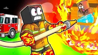 ME CONVERT&Iacute; EN BOMBERO PARA APAGAR FUEGO EN MINECRAFT