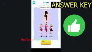Brain Rush - Thinking Puzzle LEVEL 51 Chose the right girl - Gameplay Walkthrough Android IOS