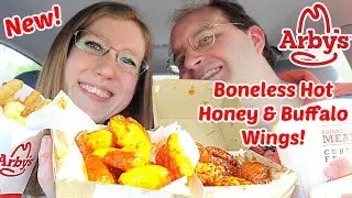 Arbys&reg; New Buffalo & Hot Honey Boneless Wings Review!