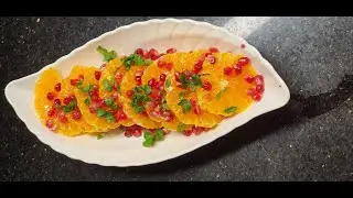 Orange Pomegranate Salad | Clean Eating |Super Healthy Winter Salad