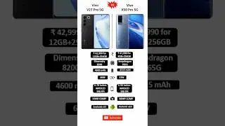Vivo V27 Pro 5G 🆚 Vivo X50 Pro 5G detail comparison #vivov27pro #vivox50pro #shorts #youtubeshorts