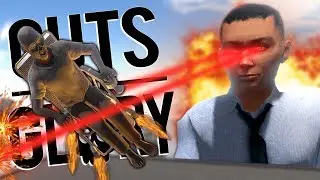 LARRY VS LASER BEAM SHOOTING GIANT! - Rocket Science Campaign - Guts And Glory Gameplay