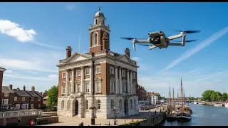 Customs House 🏚️ Drone Flight 023 ⭐DJI Mini 4 Pro💧King's Lynn