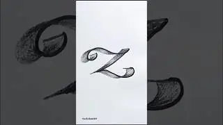 3D Letter Z Drawing | Optical Illusion Art #shorts #3Dart