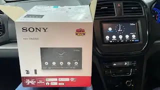Беспроводная стереосистема SONY XAV4000 CARPLAY и Android Auto установлена ​​в BREZZA 2021 | 💯 Установка и отделка🔥