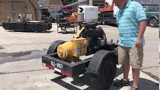 SOLD Job Site Generator 12.5 KVA 10 KW Portable Trailer Mounted Johnson Diesel $3,000