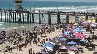 Jet Jam Pier Race Huntington Beach Pier Crowd Shot