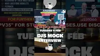 Aspirants Get Ready for DJS Mock Interview | 4th Feb 2025