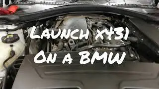 Launch x431 on a BMW