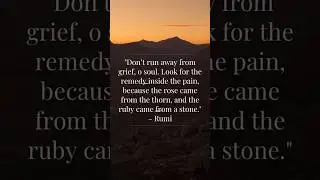 #RumiQuotes #SpiritualJourney #HealingThroughPain #InnerGrowth #TransformYourLife #SoulHealing