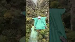 Following a Wingsuit BASE Flyer