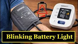How to Fix Flashing Battery Error Light any OMRON Blood Pressure Monitor BP Blinking Series 10 7 5 3