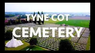 WORLD WAR I Memorial 🇧🇪 Tyne Cot Cemetery Drone 4K Belgium YPRES