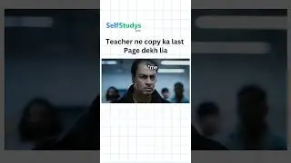 When Teacher Checked Backbencher Copy | #backbenchers #meme #funny Selfstudys