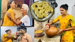 (Khaja recipe)आज दादी से मार खाते बची कनक💕कौन सा खास दिन हैआज💕मुंह मीठा कर लो दोस्तों ❣️खाजा बन गए