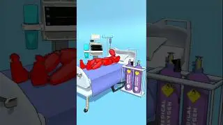 part-42 kick break the Ragdoll he removes oxygen pipe to satisfy people #satisfyingvideo #shorts