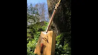 Morin-Khuur project, fitting tuning pegs and setting the soundpost.