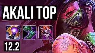 AKALI vs TRUNDLE (TOP) | Rank 3 Akali, 10/3/9, Godlike, Rank 15 | NA Challenger | 12.2