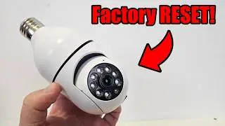 E27 Security Bulb Camera Factory Reset (Hidden Button Location)
