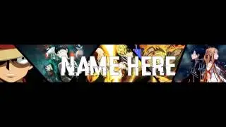 MULTIPLE ANIME BANNER TEMPLATE | PSD PHOTOSHOP CS6