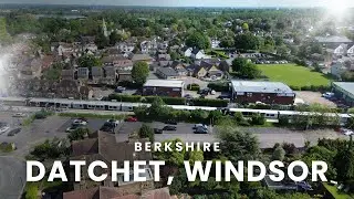UK 🇬🇧 | Datchet Drone Tour | Riverside Village near Windsor