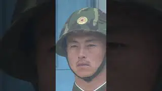North Korean Soldier at the DMZ, North - South Korean Border #dmz #northkorea #soldier