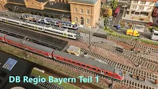 DB Regio Bayern Teil 1 Spur N München - Nürnb. Express, Augsb. Puppenkisten Lint, BR 111 Biergarten