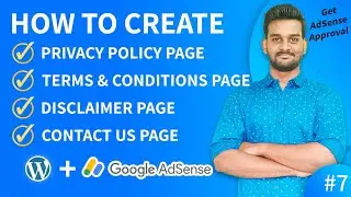 How to Create Privacy Policy, Terms & Conditions, Disclaimer, Contact Us For Website in Tamil