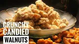 Candied Walnuts | Sugar Coated Crunchy Walnuts