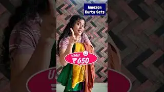 🔥Amazon Kurta Sets UNDER ₹650😍 || #shopping #haul #shorts || Preetha Vibes