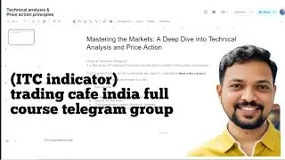 ITC indicator|| trading cafe india|| full course telegram group|| trading mastery Beginner to pro