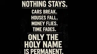 ONLY THE HOLY NAME IS PERMANENT | Spiritual Blues Rock | New Year Awakening Song