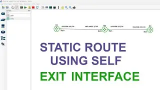 STATIC ROUTER USING SELF EXIT INTERFACE LAB IN GNS 3 TAGALOG TUTORIAL