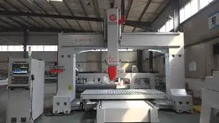 Movable working table composites mould processing 5 axis cnc router #cncrouter #5axisprocessing
