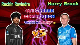Rachin Ravindra vs Harry Brook 🔥 ODI Stats Battle 2026 | Kaun Hai Future Superstar?