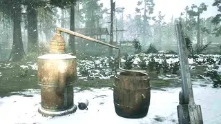 Snow Distillation Where There is Smoke, There's Firewater | Red Dead Online A Life of 'Shine