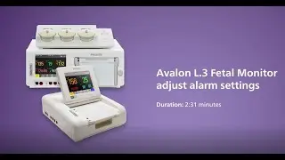 Philips Avalon L.3 Fetal Monitor adjust alarm settings
