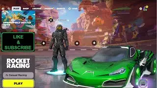 Fortnite: Rocket Racing Gameplay on Xbox-Master Chief