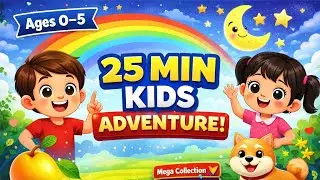 Non-Stop 25+ Mins Kids Learning Adventure! 🌈 Hamesha Sach Bolo & More Hindi Balgeet
