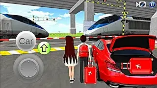 New Red Lamborghini Top Speed Racing Car In Ocean Park 3D Driving Class Simulator #Aligamer#