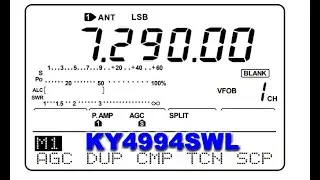 Amateur (Ham) Radio QSO on 7.290 MHz LSB - 40 meter band