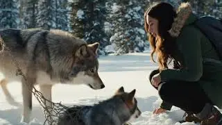 A Wild Wolf Mother Asked for Help &mdash; What Happened Next Melted My Heart 🐺💔#wolf #shorts #humanity