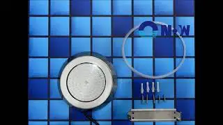 Installation of wall mounted pool light for concrete pool