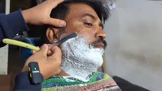 FAST BEARD SHAVING OLD MEN TUTORIAL chacho barber shop